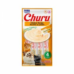 Purê Churu Galinha para Gatos 56g c/ 4 tubes x 14g cada