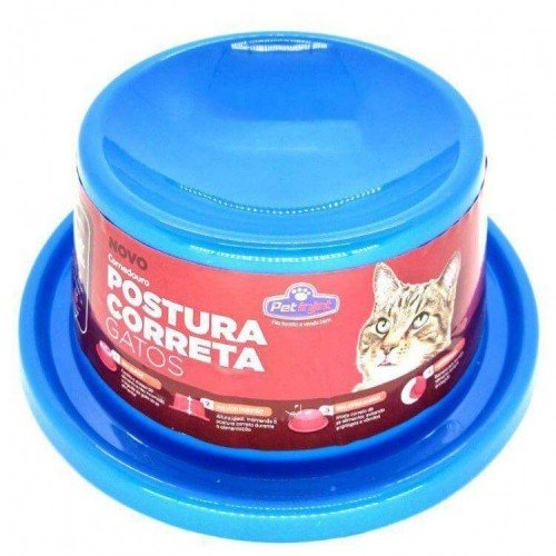 COMEDOURO POSTURA CORRETA  PARA GATOS PET INJET
