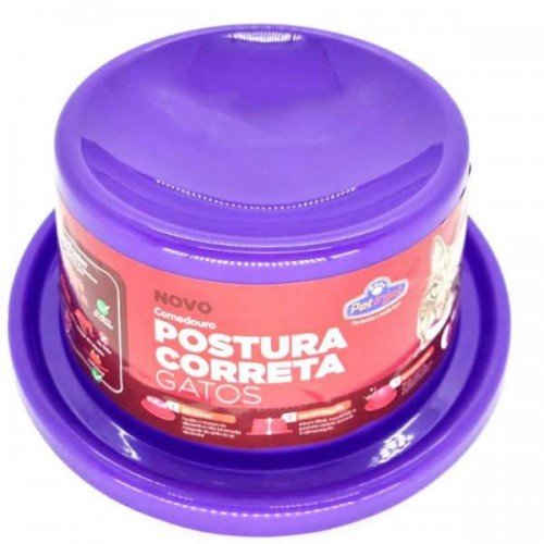 COMEDOURO POSTURA CORRETA  PARA GATOS PET INJET