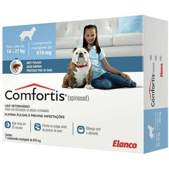 ANTIPULGAS COMFORTIS ELANCO PARA CÃES 18 A 27KG