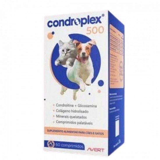 Condroplex 500 para Cães e Gatos 60 comprimidos