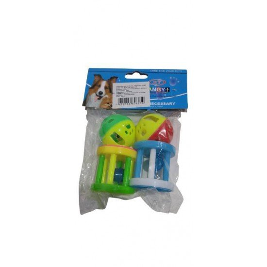 BRINQUEDO CAT TOYS 2 BOLAS 2 CILINDROS