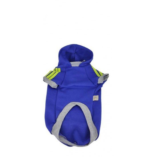 CASACO MOLETOM ADIDOG COM CAPUZ  AZUL