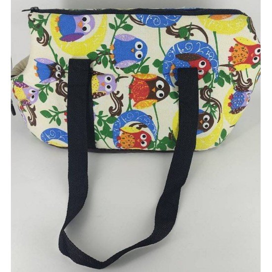 BOLSA PARA TRANSPORTE PET LIDER P ESTAMPA CORUJA