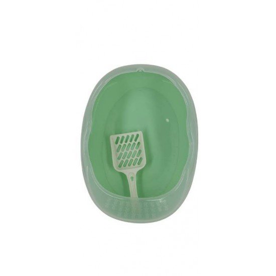 BANDEJA  SANITÁRIA FURBA COM PÁ OVAL PARA PEQUENOS ANIMAIS