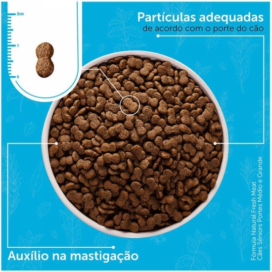 Ração Seca Fórmula Natural Fresh Meat Cães Sênior Raças Médias e Grandes