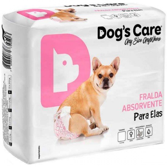 FRALDA DOGS CARE PARA FÊMEAS - PACOTE DE 6 UNIDADES
