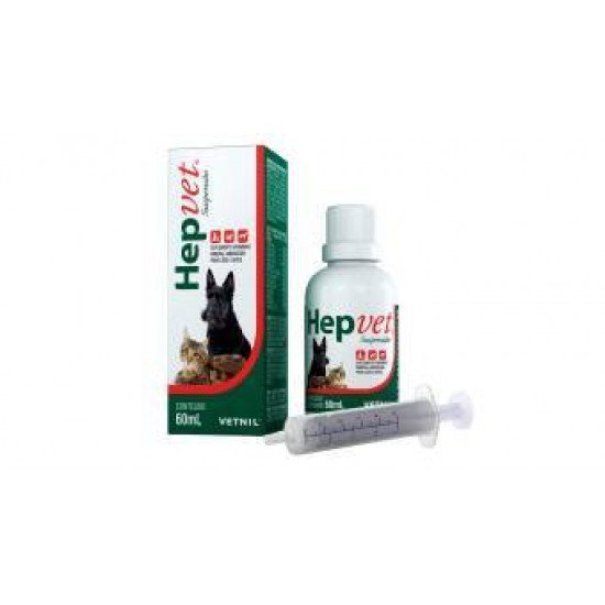 HEPVET SUSPENSÃO VETNIL PARA CÃES E GATOS 60ML HEPVET SUSPENSÃO VETNIL PARA CÃES E GATOS 60ML