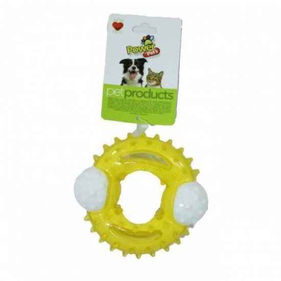 ARGOLA NYLON CRISTAL MIX COLOR AMARELO
