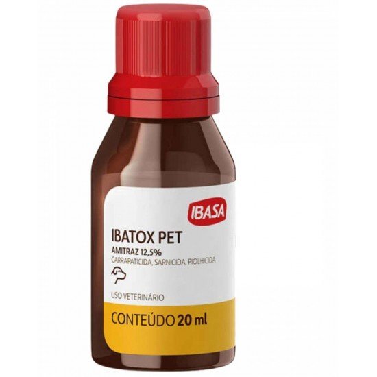 Ectoparasiticida Ibasa Ibatox Pet para Cães - 20 mL