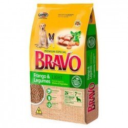 RAÇÃO SECA BRAVO FRANGO E LEGUMES LIGHT ganhe um bifinho 40g sabor carne RAÇÃO SECA BRAVO FRANGO E LEGUMES LIGHT ganhe um bifinho 40g sabor carne