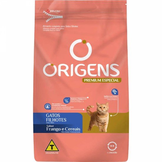 RAÇÃO ORIGENS PARA GATOS FILHOTES SABOR FRANGO