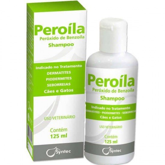 SHAMPOO DERMATOLÓGICO SYNTEC PEROÍLA PARA CÃES E GATOS