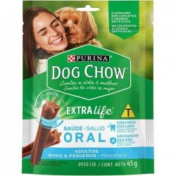 PETISCO NESTLÉ PURINA DOG CHOW ORAL EXTRA LIFE CÃES ADULTOS RAÇAS MINIS & PEQUENAS 45G PETISCO NESTLÉ PURINA DOG CHOW ORAL EXTRA LIFE CÃES ADULTOS RAÇAS MINIS & PEQUENAS 45G