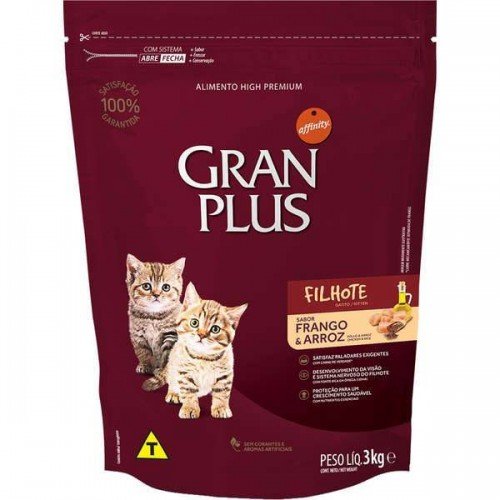 RAÇÃO AFFINITY PETCARE GRANPLUS FRANGO E ARROZ PARA GATOS FILHOTES