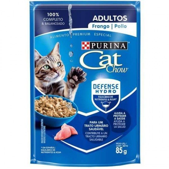 CAT CHOW SACHÊ ADULTOS PEIXE AO MOLHO 85G - PURINA