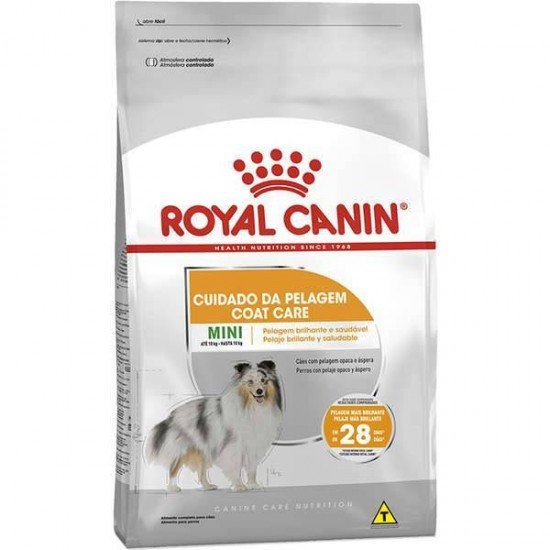 RAÇÃO ROYAL CANIN CUIDADO DA PELAGEM PARA CÃES ADULTOS DE RAÇAS MINI A PARTIR DE 10 MESES DE IDADE 2,5KG