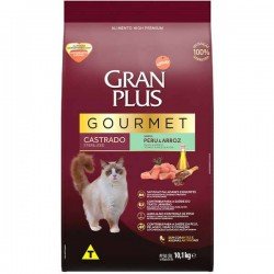 RAÇÃO SECA AFFINITY GRANPLUS GOURMET PERU & ARROZ PARA GATOS CASTRADOS
