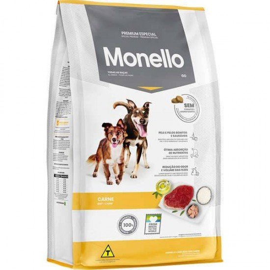 RAÇÃO SECA MONELLO GO CARNE PARA CÃES ADULTOS RAÇÃO SECA MONELLO GO CARNE PARA CÃES ADULTOS