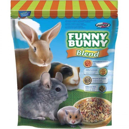 RAÇÃO SUPRA FUNNY BUNNY BLEND COELHOS E PEQUENOS ROEDORES