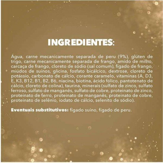 RACÃO ÚMIDA NESTLÉ PURINA FANCY FEAST SACHÊ GOULASH COM PERU PARA GATOS ADULTOS 85G