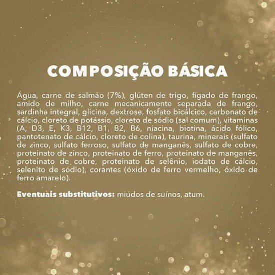 RACÃO ÚMIDA NESTLÉ PURINA FANCY FEAST SACHÊ PETIT FILETS COM SALMÃO PARA GATOS ADULTOS 85G