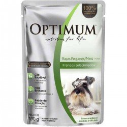 RAÇÃO ÚMIDA OPTIMUM SACHÊ PARA CÃES ADULTOS RAÇAS PEQUENAS E MINIS FRANGO 100G