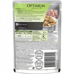 RAÇÃO ÚMIDA OPTIMUM SACHÊ PARA CÃES ADULTOS RAÇAS PEQUENAS E MINIS FRANGO 100G