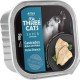 RAÇÃO ÚMIDA THREE CATS BOLAS DE PELOS SUPER PREMIUM PATÊ PEIXE BRANCO PARA GATOS CASTRADOS