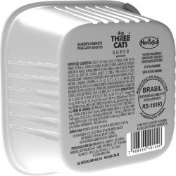 RAÇÃO ÚMIDA THREE CATS SUPER PREMIUM PATÊ PEIXE BRANCO, FRANGO E CARNE PARA GATOS ADULTOS RAÇÃO ÚMIDA THREE CATS SUPER PREMIUM PATÊ PEIXE BRANCO, FRANGO E CARNE PARA GATOS ADULTOS