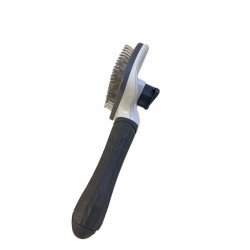 Escova Pente Rasqueadeira Removedora Tira Pelo De Cães Gato cinza Escova Pente Rasqueadeira Removedora Tira Pelo De Cães Gato cinza