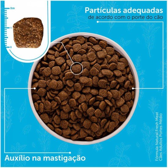 Ração Seca Fórmula Natural Fresh Meat Cães Adultos Raças Médias