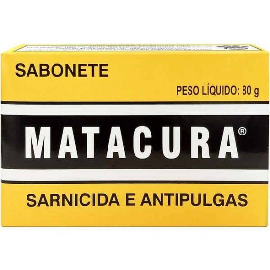 SABONETE MATACURA SARNICIDA E ANTIPULGAS PARA CÃES