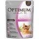 RAÇÃO UMIDA OPTIMUM SACHÊ PARA GATOS FILHOTES SABOR FRANGO - 85G