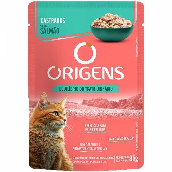 Ração Úmida Origens Salmão para Gatos Castrados