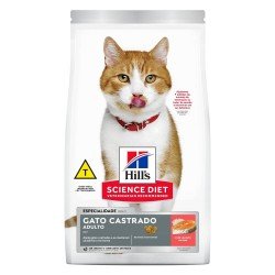 RAÇÃO HILLS SCIENCE DIET GATOS ADULTOS CASTRADO SALMÃO