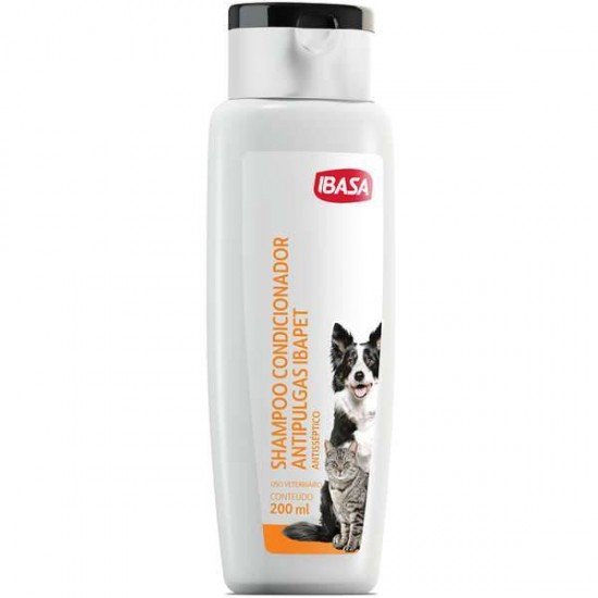 SHAMPOO E CONDICIONADOR IBASA ANTIPULGAS IBAPET - 200 ML