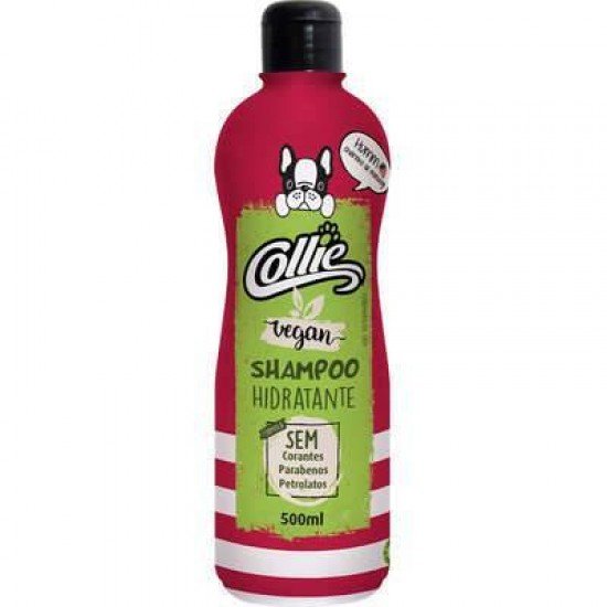 SHAMPOO COLLIE VEGANO MORANGO E AVEIA PARA CÃES E GATOS 500ML