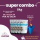SUPER COMBO AREIA SÍLICA CASSPET 8KG  5 PACOTES 1,6KG COMPRE E GANHE UMA PÁ HIGIÊNICA