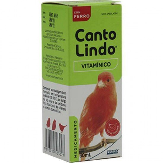 SUPLEMENTO PROVETS CANTOLINDO POLIVITAMÍNICO - 30 ML