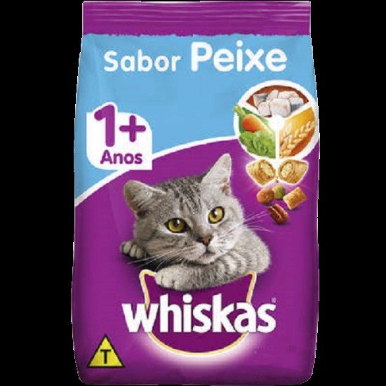 Ração Whiskas para Gatos Adultos Castrados Sabor Peixe 10,1kg